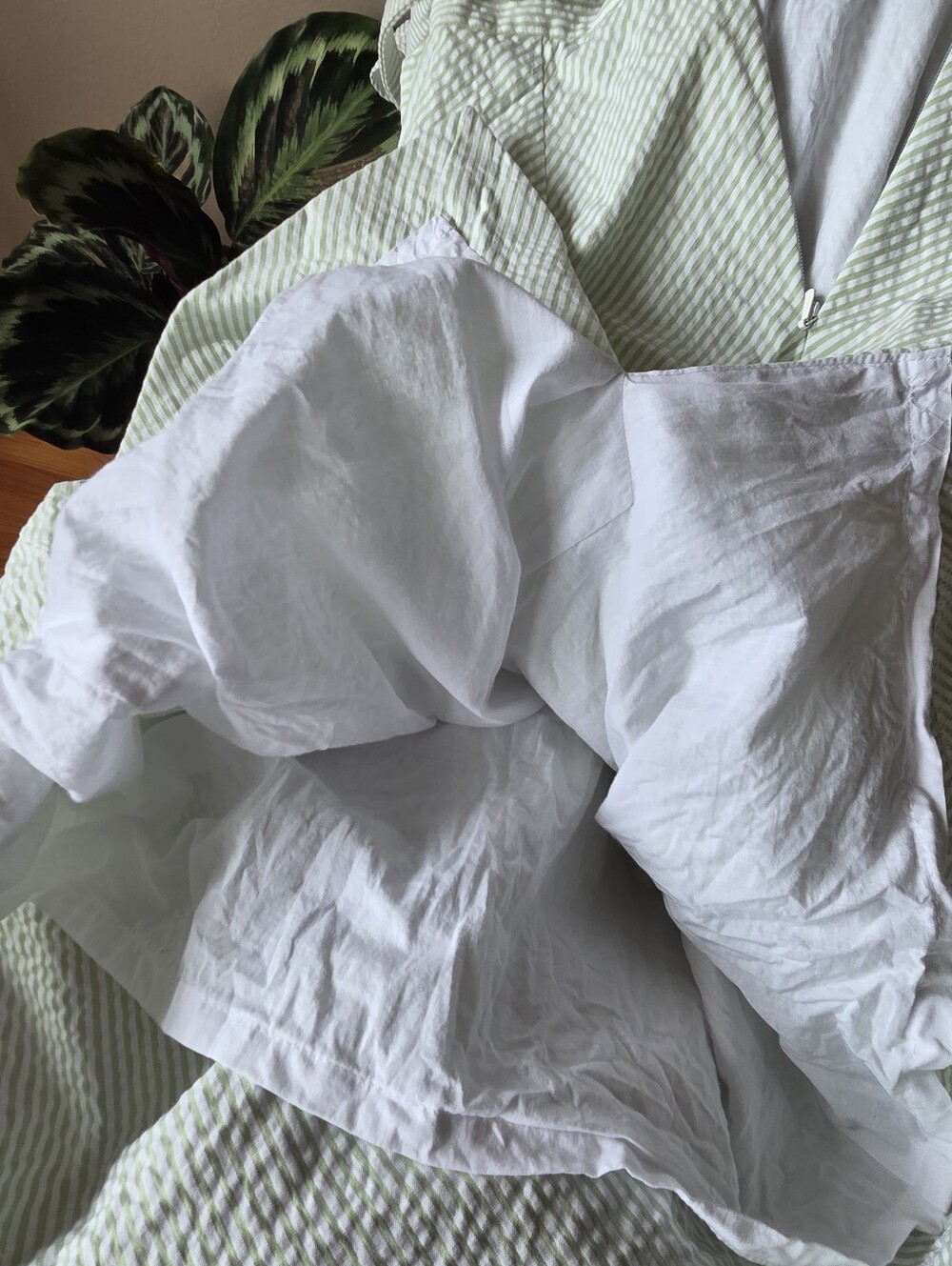 Brooks Brothers Cream Textured Midi Dress with Belt - Picture 7 of 10